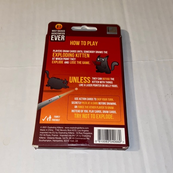 Exploding Kittens 2 Player Edition Card Game New - Picture 2 of 4